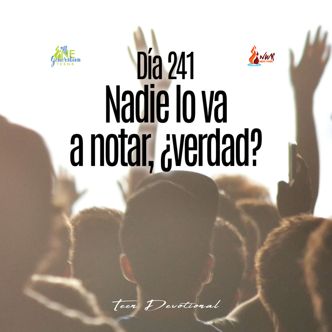 Read more about the article Día 241 • Nadie lo va a notar, ¿verdad?