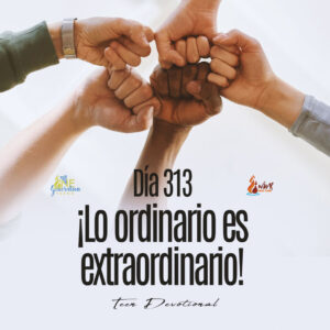 Read more about the article DÍA 313 – ¡Lo ordinario es extraordinario!
