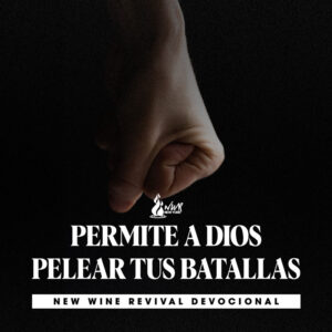 Read more about the article PERMITE A DIOS PELEAR TUS BATALLAS