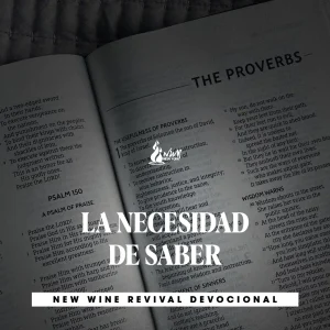 Read more about the article LA NECESIDAD DE SABER